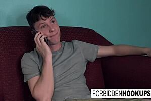 Straight gay sex with stepbrothers and cumshots