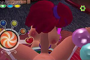 3D game with titty fuck and deepthroat action