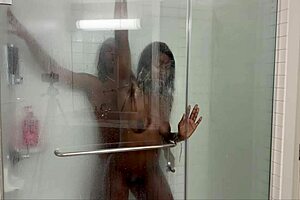 Skinny stepsister seduces stepbrother in shower for wild sex