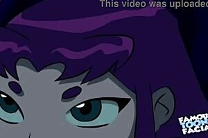 Robin and Starfire’s hot scene with doggy style action