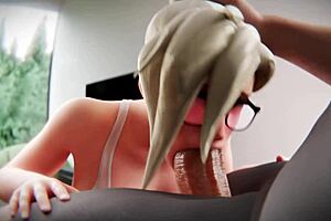 3D animated porn with Mercy the MILF