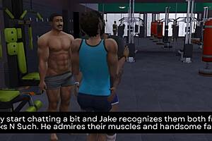 Gay foursome with Owen, Jake, and their new neighbors