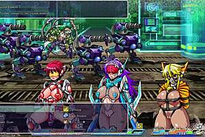Anime bound babes get fucked hard by big cock wielding men