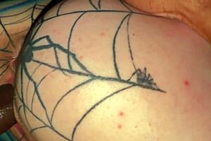 Big black dick in small ass in slow motion