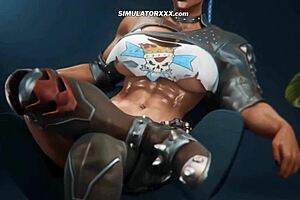 3D animated blowjob and handjob game with an anime personal trainer