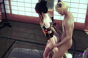 Japanese ladyboy Mia in hot Yaoi femboy 3D action