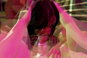 Big-boobed brunette teen gets cum in mouth in 3D game
