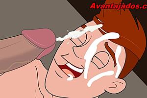 Comic porn with gay orgies in the woods