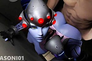 Overwatch: Sombra and Widowmaker in a hot hentai scene