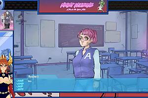 Vampires in night school: a hentai game with sexy redheads and big tits