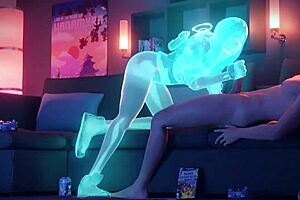 Mercy and other Overwatch heroes in sexual scenes in anime style