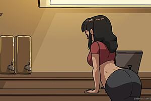 Beautiful bondage and BDSM scenes with a gorgeous barista in an animated porn movie