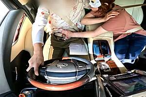 A housewife gives her husband a deep blow job as an act of obedience in a role play game