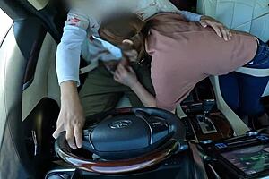 A housewife gives her husband a deep blow job as an act of obedience in a role play game
