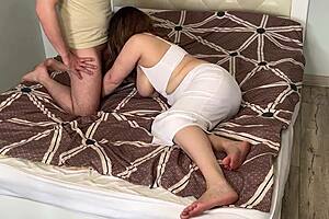 Mother-in-law gets a surprise from her son's big cock