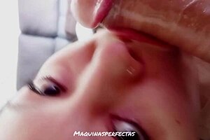 Hot compilation of stepfather and stepdaughter's oral action
