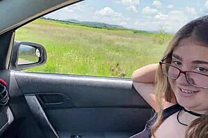 A young woman who got stranded on the side of the road accepts a ride from a kind couple