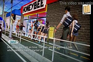 Academy of Sciences in anime-style visual novel with hentai content