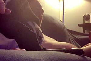This is a solo performance of a man who likes to cum in the living room