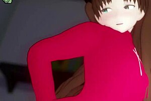 Rule 34 animation featuring Rin Tohsaka