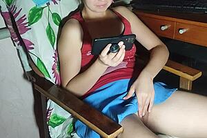 Pretty Korean girl gets horny and masturbates on camera