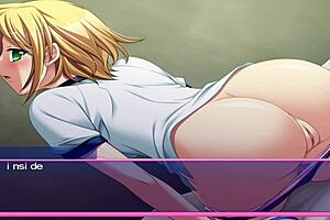 Busty hentai with PC game-like action, part 4