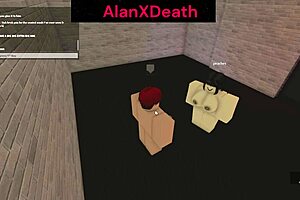 Beautiful game of Roblox, great sucking and playing with the boobs and pussy