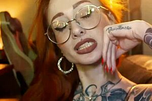 Beautiful Latina redhead Jadi Bunny in a passionate 1 on 1 sex scene with Max Boss