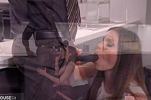 Curvy office nympho gets destroyed by big cock