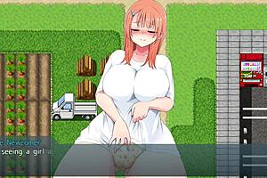 Rural JK exhibitionist flaunts big tits and ass outdoors