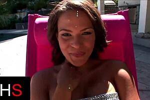 Double penetration for a slutty teen in a hot threesome