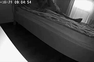 Cheating husband caught on hidden camera with housekeeper