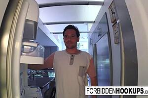 Step-siblings get more than they bargained for with a food delivery