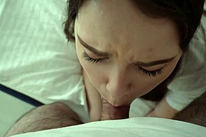 Beautiful brunette gets fucked by her stepson in POV