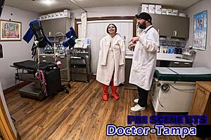 Alix Avery in a shocking roleplay with Dr. Tampa and handcuffs