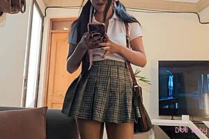Petite student gets punished and fucked by her uncle