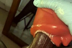 Young amateur's solo pleasure with sex toys and cum