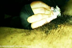 Masked Latina beauty gets a deepthroat and cum shower