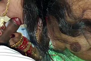 Married couple's first time in action with hot blowjobs