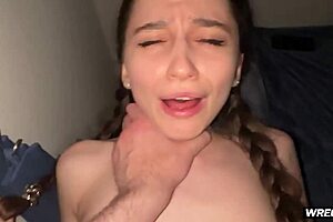 Pretty student becomes street slut at night