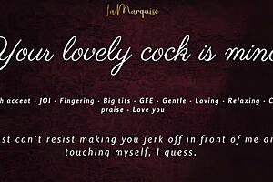 Your beautiful cock is mine - French accent JOI ASMR GFE experience