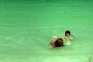 Kelly Brook's nude scenes in the movie Survival Island