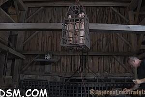 A hot brunette woman who likes to have sex with many partners, inserts a sex toy into her vagina