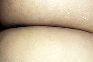 Beautiful brunette gets big cock in her small ass while crying