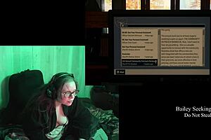 Alan Wake 2 naked playthrough part 2: commented gameplay with big natural tits and glasses fetish