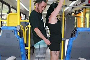 Young ass worshiping gay gets off in public bus