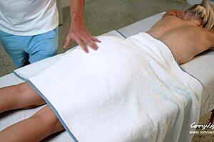 Spa clients get more than they bargained for with a special treat from a professional masseur