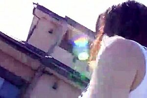Petite Japanese step-sister gets deflowered on holiday in JAV
