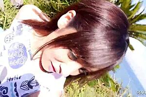 Petite Japanese step-sister gets deflowered on holiday in JAV