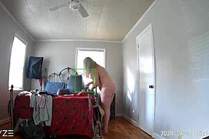 Stepmom's secret shopping spree ends in self-pleasure on camera